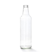 Bouteille en verre ronde de 500 ml pour sauce soja, récipient vide pour assaisonnements avec étiquettes, outil de rangement de cuisine pour huile de cuisson et vinaigre