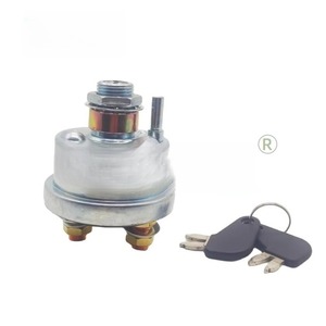 Interrupteur de coupure de batterie Caterpillar 7N0718 7H7290 avec 2 positions, 2 bornes et 2 clés pour excavatrices - Product Image 1