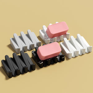 צלחת סבון סיליקון עם ניקוז עצמי מגש סבון ללא להחליק לחך אמבטיה למטבח חדר רחצה ספוג גומי משטח סבונים - Product Image 1