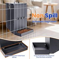 Distributeur automatique de nourriture pour chien, cage suspendue, distributeur de nourriture pour animaux de compagnie suspendu, 15 lb, pour les races de grande taille