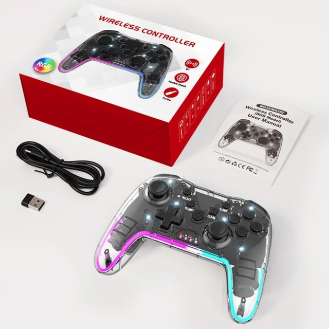 High Quality Gaming Joysticks Video Console Joystick Android Smart Tv With Led Light Six-Axis Wake-Up Game Controller Gamepad