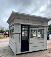 Borne de sécurité préfabriquée en conteneur, bureau en structure légère en acier, étanche, résistante au vent, moderne, écologique, à faible coût, de fabrication chinoise