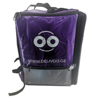 Sac à dos de livraison alimentaire en gros pour moto, en bâche, thermique, imperméable, isolé, 60L, extensible, avec fermeture éclair