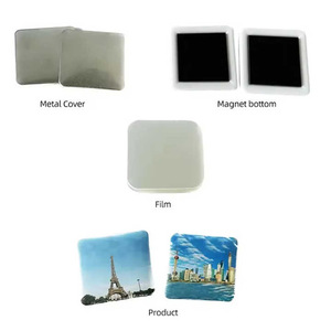 Máy tính để bàn 50*50mm 2*2 inch vuông Hướng dẫn sử dụng nam châm tủ lạnh Huy hiệu máy làm - Product Image 5