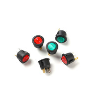 Interrupteurs à bascule ronds KCD1 2 broches ON/OFF SPST 10A/125V 10000 cycles pour automobile et bateau -10 ° C ~ 105 ° C UL