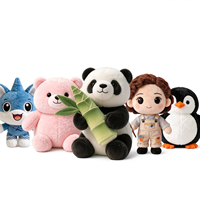 Jouet en peluche promotionnel personnalisé en gros avec design de marque sur mesure, cadeau publicitaire pour entreprise, événement ou promotion.