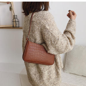 <b>Messenger</b> Handbags Retro Alligator Pattern Women Shoulder <b>Bags</b> Flap New PU <b>Leather</b> Casual Solid Crossbody <b>Bags</b> for Women J0218-1 - Product Image 1