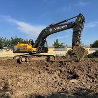 Excavatrice Volvo EC360DL d'occasion en bon état, avec moteur et pompe d'origine, à vendre en Suède