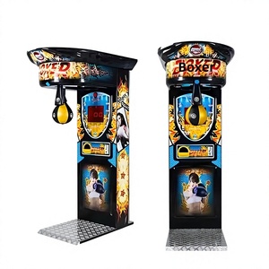 Máquina de Boxeo Arcade Dragon Fist de Venta Directa de Fábrica - Dispositivo de Medición de Fuerza Antiestrés de Metal ABS Acrílico para un Jugador - Product Image 1