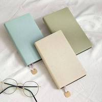 Carnet A6 en cuir souple épaissi, portable, pour affaires, bloc-notes de poche personnalisable, petit carnet tendance