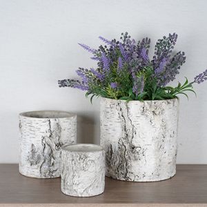 Vaso per Fiori Cilindrico <span class=keywords><strong>in</strong></span> Stile Nordico Semplice, <span class=keywords><strong>Design</strong></span> Classico per Interni ed Esterni, Decorazione da Giardino, Fioriera <span class=keywords><strong>in</strong></span> <span class=keywords><strong>Cemento</strong></span> per Casa - Product Image 1