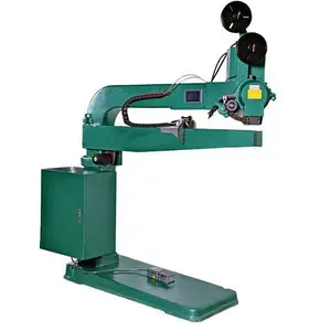 Semi Automatische Golfkarton Doos Binding Stiksels Machine Met Dubbele Servo Hand Duwen