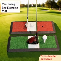 Tapis de golf personnalisé avec logo, antidérapant, absorption des chocs, base en caoutchouc durable, tapis d'entraînement de golf, vente directe d'usine