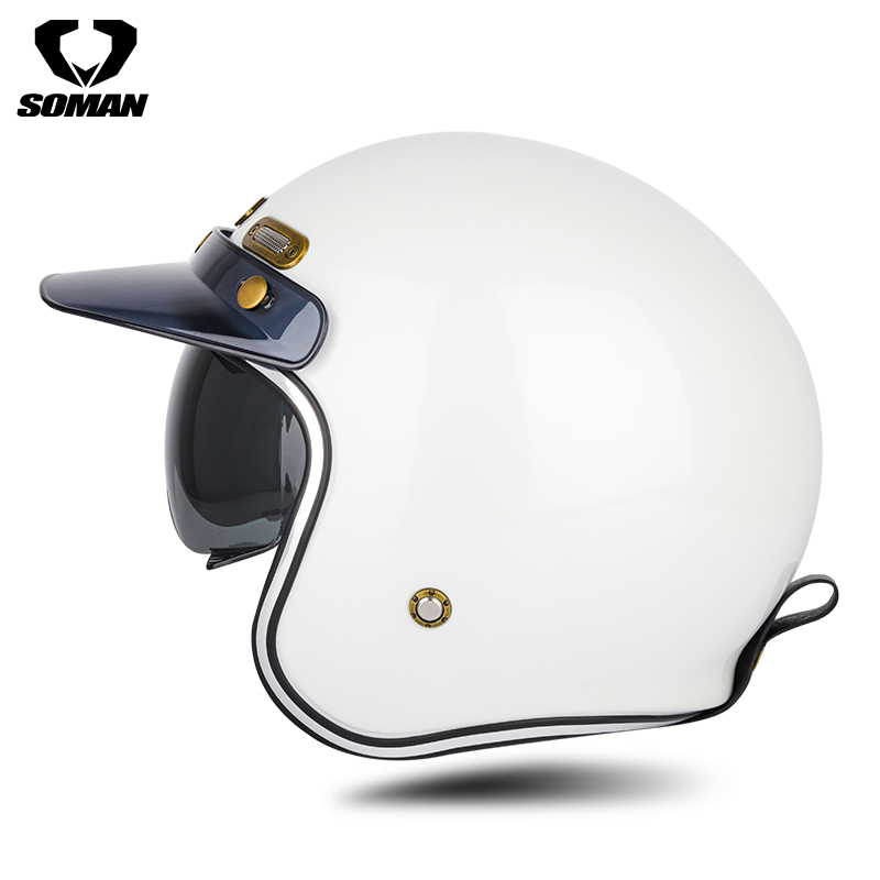aviation style motorcycle helmet Aries Flight Helmet With Communications & Visor – Bonehead Composites