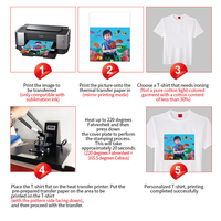 Papel Fotográfico MINI en Oferta, Papel de Transferencia de Sublimación de Alta Calidad, Película PET DTF para Ropa Clara, A4/A3, 100 Hojas