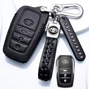 Nouvelle clé <span class=keywords><strong>en</strong></span> cuir noir pour For For Hybrid 2.0 Luxury Premium Sport Edition 9ème génération, pièce auto incluse - Product Image 2