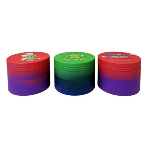 Manual Zinc Alloy 50mm Grinding Cigarettes Tobacco Best Match Pre for Accessories 4-Layer <b>Herb</b> <b>Grinder</b> Crusher - Product Image 5