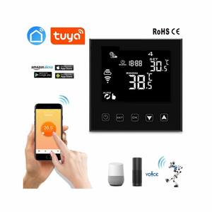 <span class=keywords><strong>Thermostat</strong></span> intelligent <span class=keywords><strong>Programmable</strong></span> OEM WiFi ZigBee, avec commande vocale, pour l'eau/au sol, chaudière à <span class=keywords><strong>gaz</strong></span> - Product Image 1