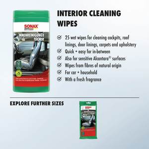 Paños de Limpieza para Interiores, Paquete de 25 Unidades, Multiusos, para el Tablero, Consola y Vinilo del Automóvil - Product Image 2