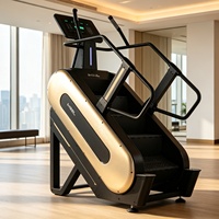 Appareil de fitness électrique commercial avec écran LED, équipement de luxe multifonctionnel, machine d'escalade d'intérieur réglable