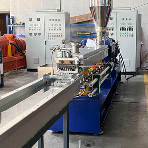 PC /PA Filler Sho Máquina extrusora de doble tornillo de fibra de vidrio Granulador de masterbatch de ingeniería de plástico para plástico - Product Image 1
