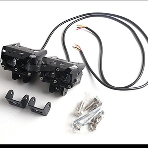 SANVI S002 Dual Color 40w 6000k Auto <b>Work</b> <b>Light</b> Motorcycle Spotlights <b>LED</b> Projector Lens - Product Image 4