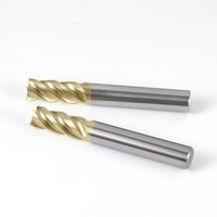 Máquinas herramientas CNC profesionales HANDERK, fresa de extremo de recubrimiento ZrN, fresa de extremo ampliamente utilizada para acero inoxidable
