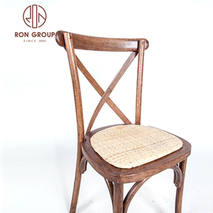 Produttore all'ingrosso banchetto evento festa di nozze <span class=keywords><strong>Crossback</strong></span> X sedia in legno massello impilabile rovere cross back sedie da pranzo in legno - Product Image 3