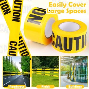 Cinta de seguridad amarilla para barrera de construcción, rollos de cinta de advertencia de peligro, cinta de advertencia de prohibido <span class=keywords><strong>el</strong></span> acceso, cinta de barrera de peligro, cinta para escena del crimen - Product Image 6
