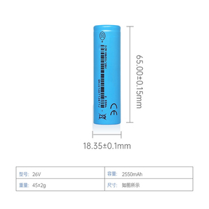 Baterai <span class=keywords><strong>Lithium</strong></span> 18650 Baru Kelas A 26V 2600mAh 5C Baterai <span class=keywords><strong>Li</strong></span>-<span class=keywords><strong>ion</strong></span> Isi Ulang untuk Stasiun Daya Sepeda Listrik - Product Image 6