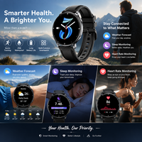 Montre connectée ronde SENBONO 1,32 pouce, plusieurs modes sportifs, réponse aux appels, notifications de messages, montre connectée de fitness IP68