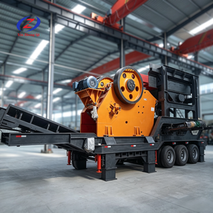 Trituradora <span class=keywords><strong>de</strong></span> Mandíbulas Móvil con Planta <span class=keywords><strong>de</strong></span> Cribado Vibratorio 30-400t/h, Estación Combinada <span class=keywords><strong>de</strong></span> Trituración y Cribado para Agregados Clasificados - Product Image 3