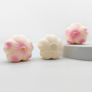 Hot Sale TPR Cherry Blossom Sakura Squishy Flour Filling Vent <b>Ball</b> Stress Relief Decompression Squishy <b>Squeeze</b> Toys for Kids - Product Image 4