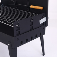 Vente directe d'usine, barbecue portable pliable de type boîte, barbecue au charbon de bois pour l'extérieur