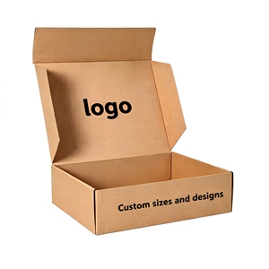 Emballages en carton ondulé imprimés avec logo personnalisé, cartons recyclables pour les petites entreprises, boîtes d'expédition et de déménagement - Product Image 1