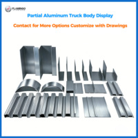Profils de carrosserie de camion en alliage d'aluminium de haute résistance sur mesure, série 6000, pour véhicules de transport, découpe robuste