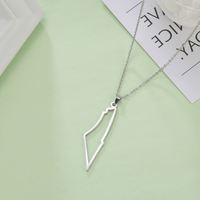 Collier Myshape Carte de la Star de David, Bijou Juif, Pendentif Judaïca, Collier Inspirant en Acier Inoxydable, Cadeaux de Hanouka