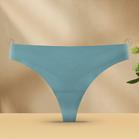 Culottes Femme Respirantes Sans Coutures Simples à Dos Nu Tricotées Quotidiennes Taille Basse 9 Couleurs Modèle Vente en Gros
