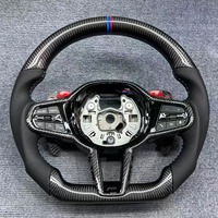 Volant en carbone forgé personnalisé haut de gamme avec LED pour BMW M3 G11 G22 X3 G01 G20 G30 G31 G38 G82 G80 F30 Accessoires de voiture