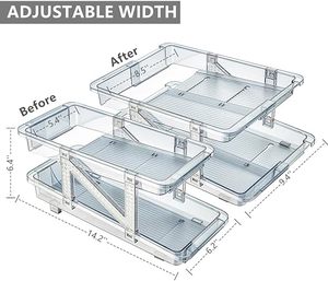 Organizador de Latas de Refresco Ajustable de Plástico, Dispensador de Bebidas con Diseño Moldeado por Inyección para Refrigerador - Product Image 2