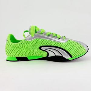 Zapatos Deportivos Retro de Invierno para Hombre, de Cuero Genuino Fluorescente Verde, Diseño de Diseñador, Parte Superior de Malla Transpirable, Ligeros y Cómodos - Product Image 5