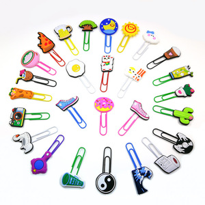 Customized Soft Plastic Paperclip Cartoon Celebrity Peripheral Small Gift PVC Portable Book Signing Advertising logo Bookmark
