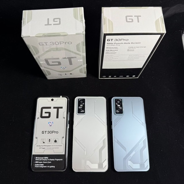 Real 4G Smart Phone MTK6753 GT30Pro 6.6 Lcd Quick Touch Screen Fingerprint Unlocking HD Camera High Quality Android Smartphone