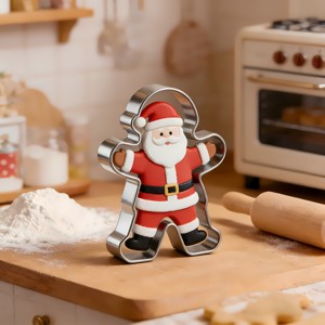 <span class=keywords><strong>Emporte</strong></span>-pièces de Noël personnalisés 2026 en acier inoxydable, moule à biscuits, outils de pâtisserie DIY, conception et logo personnalisés, directement de l'usine OEM ODM - Product Image 4