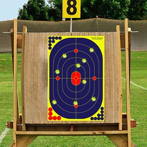 Pegatinas de objetivo de tiro tipo Bullseye de 12x18 pulgadas al por mayor, en stock, autoadhesivas, duraderas, accesorio para campo de tiro - Product Image 1