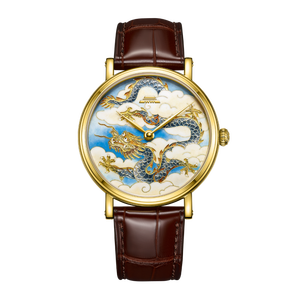 ساعة بيجينج التنين المينا 40 ساعة رجل ميكانيكية أوتوماتيكية للرجال ساعة زوجين من الفولاذ المقاوم للصدأ - Product Image 1