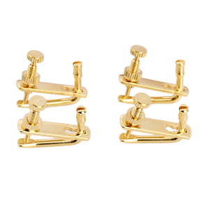 바이올린을 위한 금색 및 실버 후크 유형 미세 튜너, 부드러운 조정, 완전한 모델 - Product Image 2