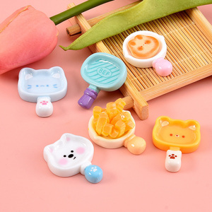 Cute Cartoon Eco-Friendly Epoxy Resin Jewelry <b>Box</b> Airbrushed Miniature Frying Pan Flat Back Cabochons for Dollhouse Decoration - Product Image 2