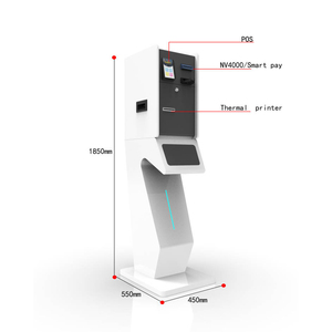Không có thẻ tự phục vụ chấp nhận tiền mặt thanh toán Máy tất cả trong một thiết bị đầu cuối tự dịch vụ POS <span class=keywords><strong>kiosk</strong></span> - Product Image 5