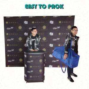 Expositor de Fondo Portátil de Aluminio Personalizado con Sublimación de Tinta, Fácil de Montar, para Ferias Comerciales - Product Image 5